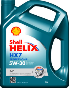 550046649 Motorový olej Helix HX7 Professional AV 5W-30 SHELL