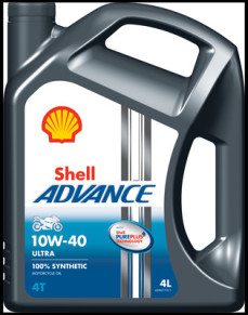 550053586 Motorový olej Advance 4T Ultra 10W-40 (SN/MA2) SHELL