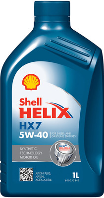 550053739 Motorový olej Helix HX7 5W-40 (SN Plus) SHELL