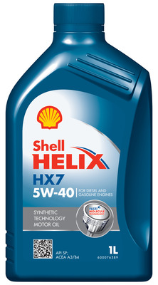 550070318 Motorový olej Helix HX7 5W-40 (SP) SHELL