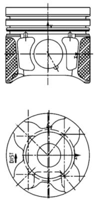 40179600 Píst KOLBENSCHMIDT