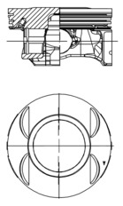 40199600 Píst KOLBENSCHMIDT