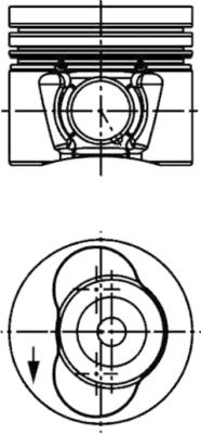 40734600 Píst KOLBENSCHMIDT