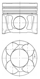 41070600 Píst KOLBENSCHMIDT