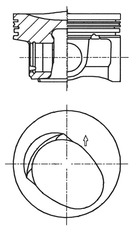 41257600 Píst KOLBENSCHMIDT