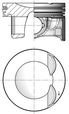 41533600 Píst KOLBENSCHMIDT