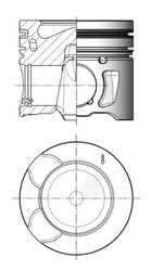 41251600 Píst KOLBENSCHMIDT