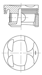 41705620 Píst KOLBENSCHMIDT