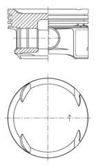 41811600 Píst KOLBENSCHMIDT