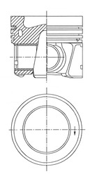 41785600 Píst KOLBENSCHMIDT