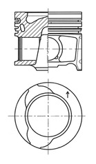 41812600 Píst KOLBENSCHMIDT