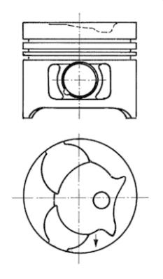 91372610 Píst KOLBENSCHMIDT