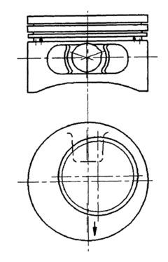 92123610 Píst KOLBENSCHMIDT