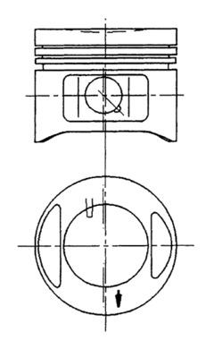 94910700 Píst KOLBENSCHMIDT