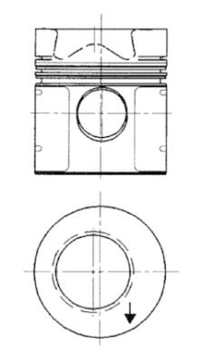 92525700 Píst KOLBENSCHMIDT