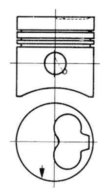 93260610 Píst KOLBENSCHMIDT