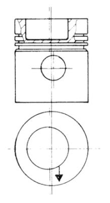 93831610 Píst KOLBENSCHMIDT