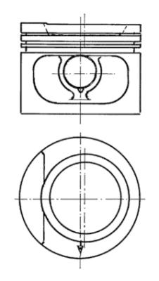 93876620 Píst KOLBENSCHMIDT