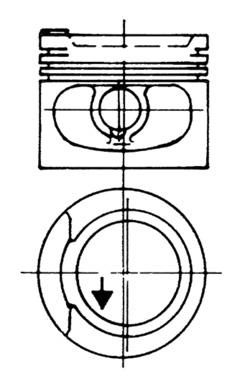 93928620 Píst KOLBENSCHMIDT