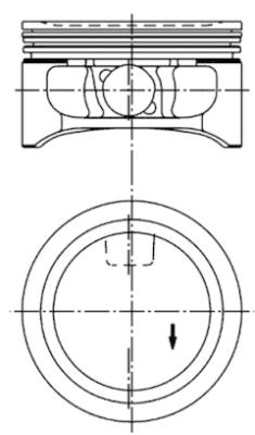 94912600 Píst KOLBENSCHMIDT