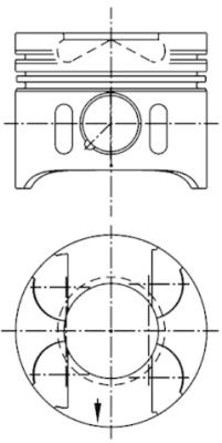 41014600 Píst KOLBENSCHMIDT