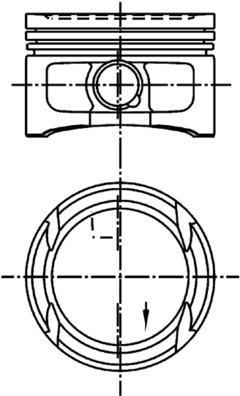 99562620 Píst KOLBENSCHMIDT