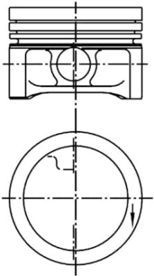 99455600 Píst KOLBENSCHMIDT