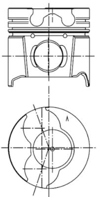 99561600 Píst KOLBENSCHMIDT