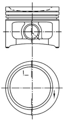 99679600 Píst KOLBENSCHMIDT