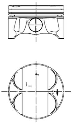 40085600 Píst KOLBENSCHMIDT