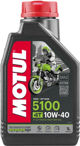 104066 MOTUL 5100 10W40 4T, 1 l  104066 MOTUL