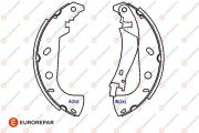1643186080 Sada brzdových čelistí EUROREPAR