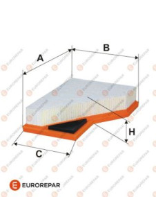 1611155380 Vzduchový filtr EUROREPAR