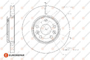 1667851080 EUROREPAR brzdový kotúč 1667851080 EUROREPAR