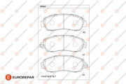 1681207380 Sada brzdových destiček, kotoučová brzda EUROREPAR