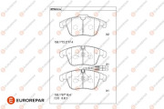 1681213780 Sada brzdových destiček, kotoučová brzda EUROREPAR