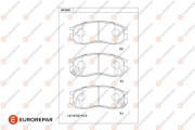 1681216380 Sada brzdových destiček, kotoučová brzda EUROREPAR