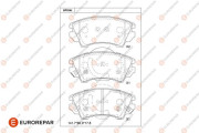 1681218880 Sada brzdových destiček, kotoučová brzda EUROREPAR