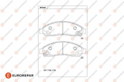 1681229880 Sada brzdových destiček, kotoučová brzda EUROREPAR