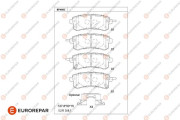 1681241080 Sada brzdových destiček, kotoučová brzda EUROREPAR
