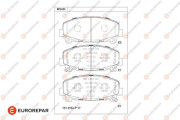 1681247880 Sada brzdových destiček, kotoučová brzda EUROREPAR