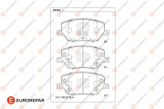 1681248980 EUROREPAR sada brzdových platničiek kotúčovej brzdy 1681248980 EUROREPAR