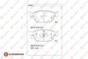 1681252080 Sada brzdových destiček, kotoučová brzda EUROREPAR