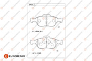1681256980 Sada brzdových destiček, kotoučová brzda EUROREPAR