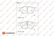 1681258380 Sada brzdových destiček, kotoučová brzda EUROREPAR