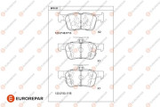 1681260480 Sada brzdových destiček, kotoučová brzda EUROREPAR