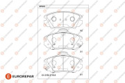 1681272980 Sada brzdových destiček, kotoučová brzda EUROREPAR