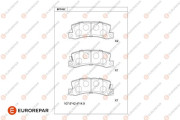 1681276280 EUROREPAR sada brzdových platničiek kotúčovej brzdy 1681276280 EUROREPAR