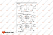 1681281180 Sada brzdových destiček, kotoučová brzda EUROREPAR