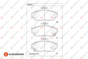 1681284680 EUROREPAR sada brzdových platničiek kotúčovej brzdy 1681284680 EUROREPAR